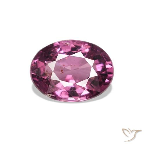0.92ct Medium Dark-Purple ロードライトガーネット, 楕円形, VS-SI