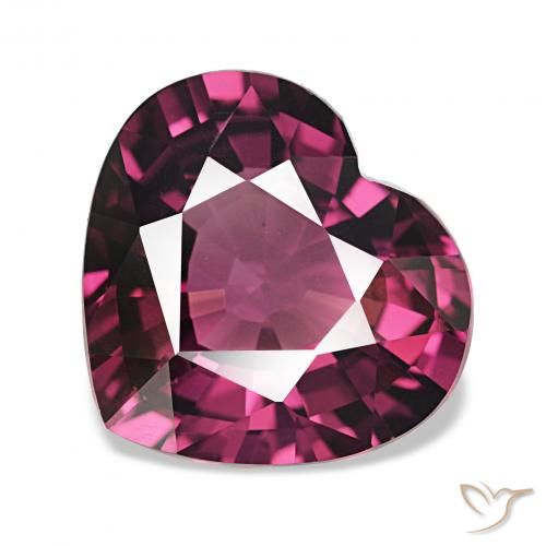 3.95ct ディープパープル ロードライトガーネット, 心臓, VVS
