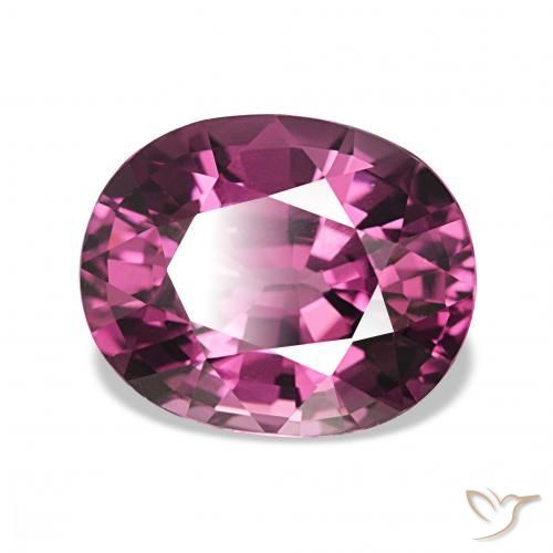 4.24カラットの天然Medium Dark-Purpleロードライトガーネット、オーバルカット、VVS