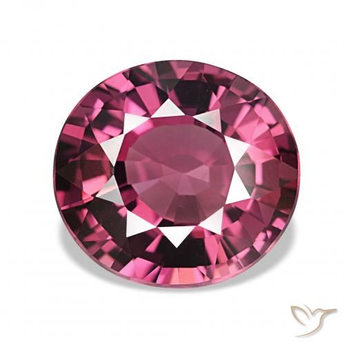 4.09ct マゼンタピンク ロードライトガーネット, 楕円形, VVS