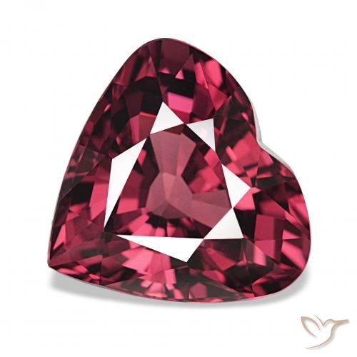4.75ct Medium Dark-Red ロードライトガーネット, 心臓, VVS