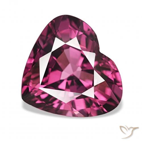 4.06ct ダークパープル ロードライトガーネット, 心臓, VVS