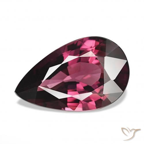 4.23ct パープルレッド ロードライトガーネット, 洋梨の形, VVS