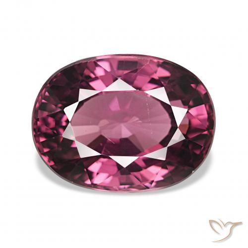 4.17ct 赤みがかったパープル ロードライトガーネット, 楕円形, VVS