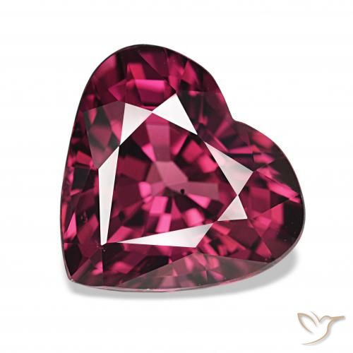 4.57ct ダークパープル ロードライトガーネット, 心臓, VS