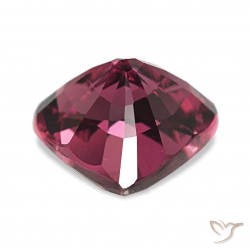 4.57カラットの天然ダークパープルロードライトガーネット、ハート型、VS