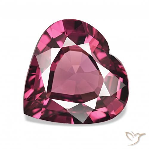 4.88ct ディープパープル ロードライトガーネット, 心臓, VS