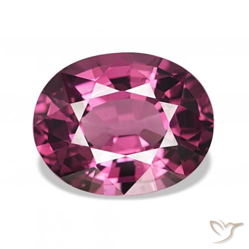 4.44ct ダークパープル ロードライトガーネット, 楕円形, VS
