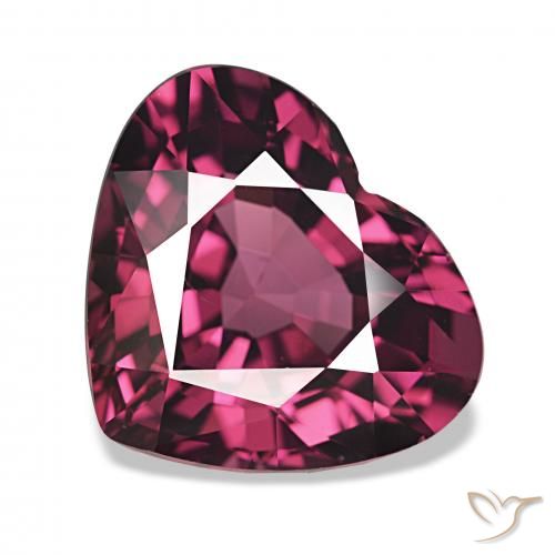 4.22ct ディープパープル ロードライトガーネット, 心臓, VS