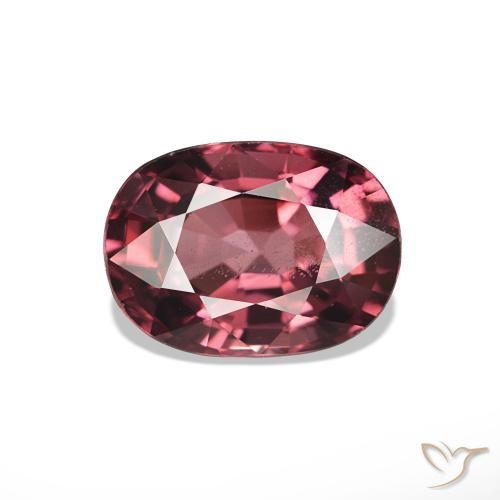 1.20ct Medium Dark-Red ロードライトガーネット, 楕円形, VS
