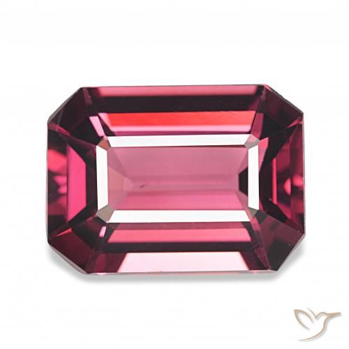 4.60ct 濃いマゼンタ ロードライトガーネット, エメラルドカット, VVS-VS
