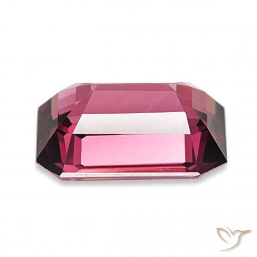 4.60カラットの天然濃いマゼンタロードライトガーネット、八角形 / エメラルドカット、VVS-VS