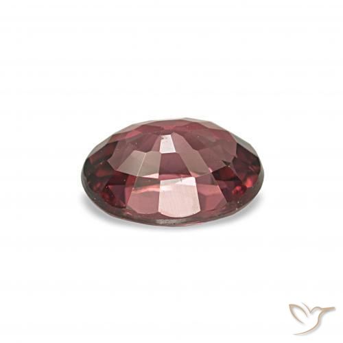 1.06カラットの天然ディープレッドロードライトガーネット、オーバルカット、VVS-VS