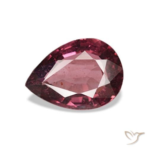 0.80ct レッド ロードライトガーネット, 洋梨の形, VS