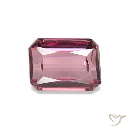 0.89ct レッド ロードライトガーネット, エメラルドカット, VS
