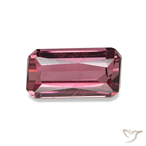 1.10ct レッド ロードライトガーネット, エメラルドカット, VS