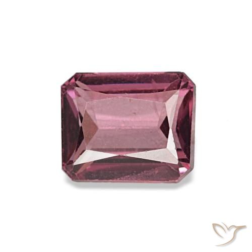 0.96ct レッド ロードライトガーネット, エメラルドカット, VS