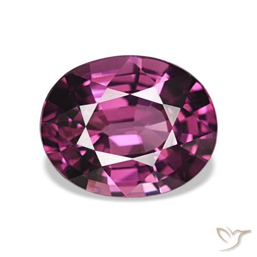 2.15ct パープル ロードライトガーネット, 楕円形, VVS