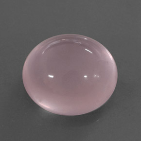 10.14カラットの天然ピンクローズクォーツ（13.7×12.2 mm・透明）