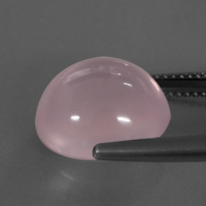 10.14カラットの天然ピンクローズクォーツ（13.7×12.2 mm・透明）