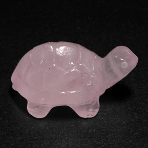 15.19カラットの天然ピンクローズクォーツ（20.7×13.1 mm・透明）