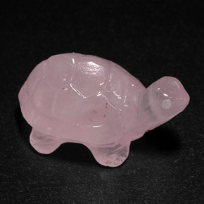 15.19カラットの天然ピンクローズクォーツ（20.7×13.1 mm・透明）