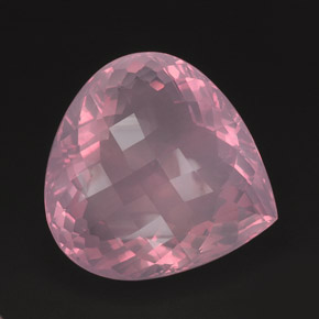 421.95カラットの天然ピンクローズクォーツ（54.1×53 mm・透明）