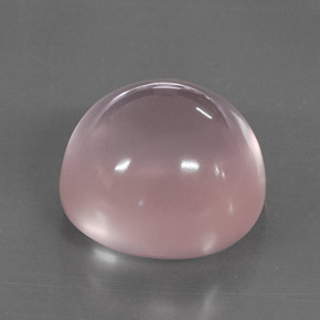 35.23カラットの天然ピンクローズクォーツ（19.4×18.3 mm・透明）