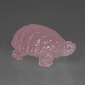 60.12カラットの天然ピンクローズクォーツ（34.1×20.9 mm・透明）
