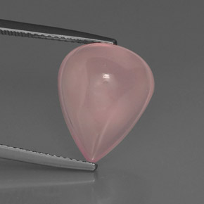 9.46カラットの天然ピンクローズクォーツ、透明、透明/半透明