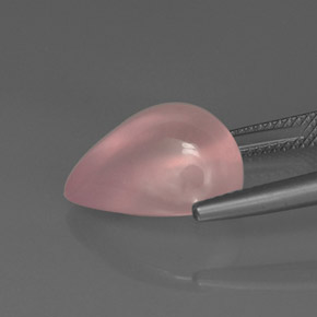 9.46カラットの天然ピンクローズクォーツ、透明、透明/半透明