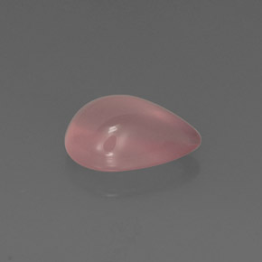 5.75カラットの天然ピンクローズクォーツ（14.2×9.8 mm・透明）