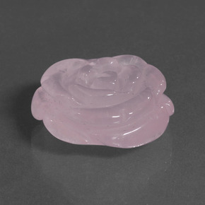 34.64カラットの天然バブルガムピンクローズクォーツ、ファンシーシェイプ、半透明