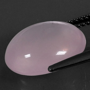 7.29カラットの天然ピンクローズクォーツ（13.4×11.6 mm・透明）