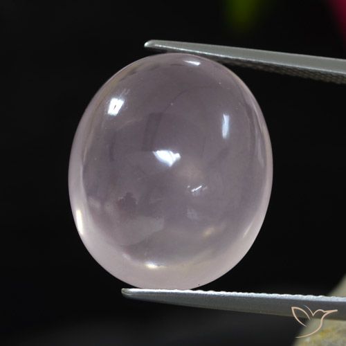 17.48ct 天然 非常に薄いピンク ローズクォーツ, 楕円形, 透明