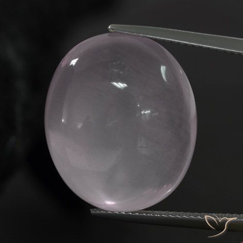 25.98ct 天然 非常に薄いローズピンク ローズクォーツ, 楕円形, 透明