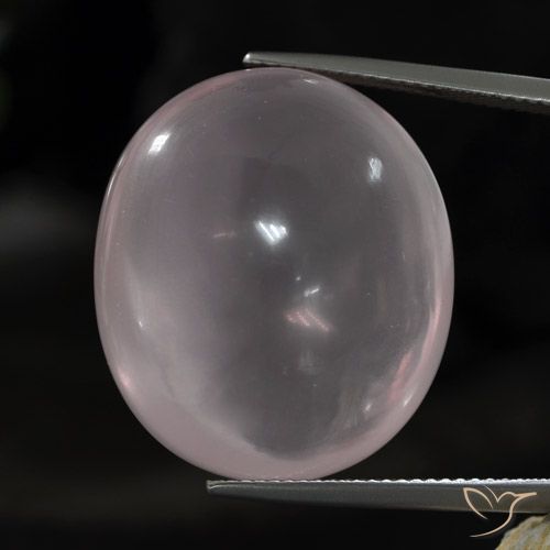 46.80ct 天然 非常に薄いローズピンク ローズクォーツ, 楕円形, 透明