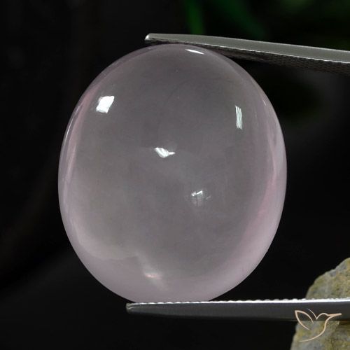 44.65ct 天然 非常に薄いピンク ローズクォーツ, 楕円形, 透明