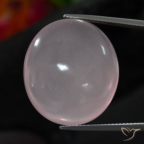 39.82ct 天然 ライトローズピンク ローズクォーツ, 楕円形, 透明