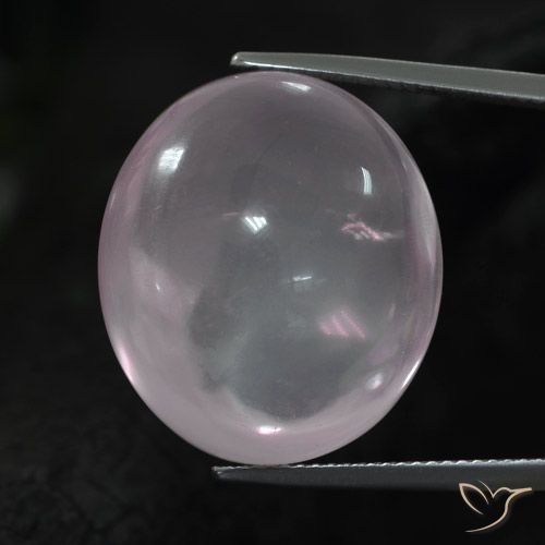 38.11ct 天然 非常に薄いピンク ローズクォーツ, 楕円形, 透明