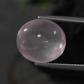 11.10カラットの天然ピンクローズクォーツ（13.9×12.1 mm・オーバルカット）