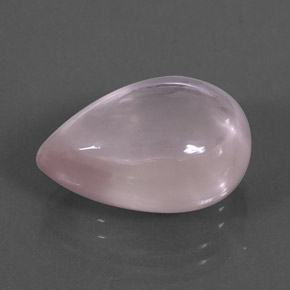 13.67カラットの天然ピンクローズクォーツ（18.1×13.1 mm・洋梨の形）