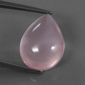 8.15カラットの天然ピンクローズクォーツ（16×11.9 mm・透明）