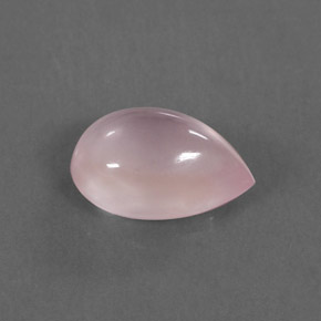 3.36カラットの天然ピンクローズクォーツ（12×8.2 mm・透明）