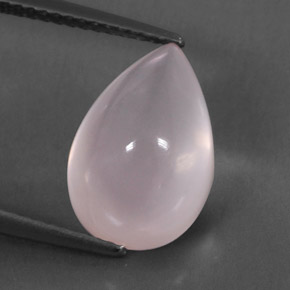 5.73カラットの天然ピンクローズクォーツ（13.8×9.3 mm・透明）
