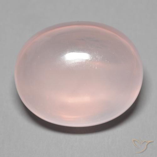 38.62ct 天然 ライトピンク ローズクォーツ, 楕円形, 透明