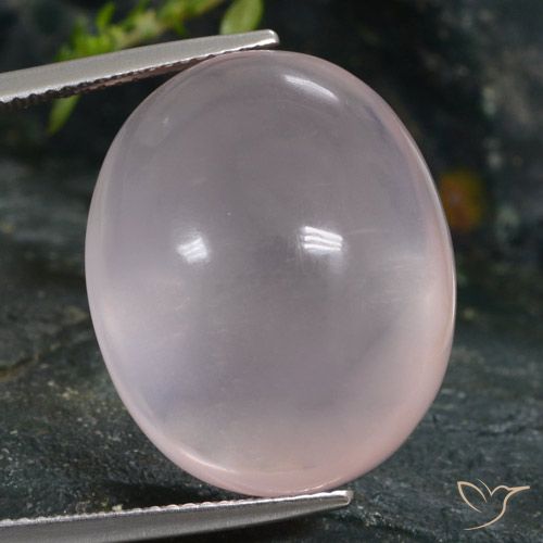 36.82ct 天然 ライトピンク ローズクォーツ, 楕円形, 透明