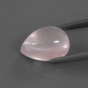 2.66カラットの天然ピンクローズクォーツ（10.3×7 mm・透明）