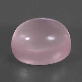 32.92カラットの天然ピンクローズクォーツ（20.1×15.2 mm・透明）