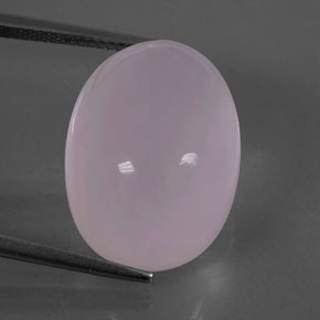 31.22カラットの天然ピンクローズクォーツ（20.1×15.1 mm・透明）